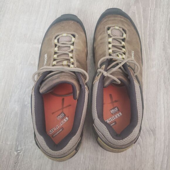 Merrell Col Bungee Cord Mid Waterproof Hiking Boots Brown Men's Size 13 J50207 - Picture 6 of 11